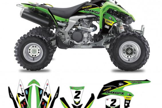 Kawasaki ATV Graphics Viper Green