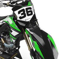 Kawasaki motocross graphics boost green