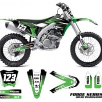 Kawasaki motocross graphics force green
