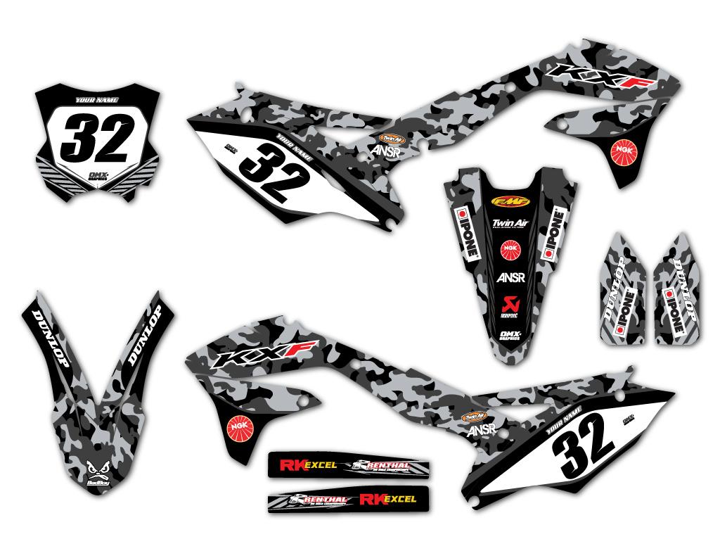 Kawasaki 'Camo Grey' Kit – OMXGraphics