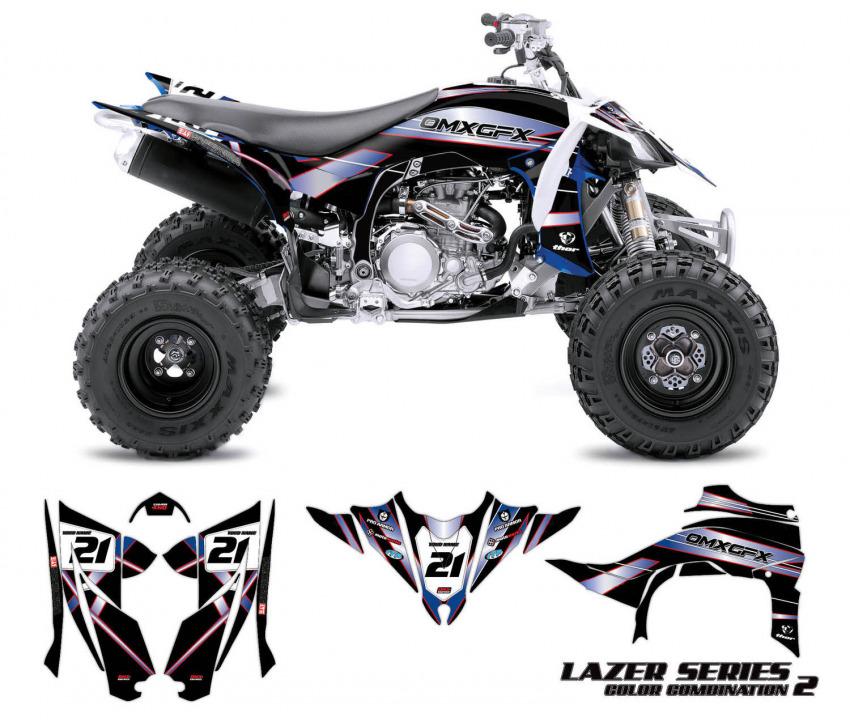 Yamaha ATV Graphics Lazer Black