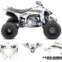 Yamaha ATV Graphics Lazer White
