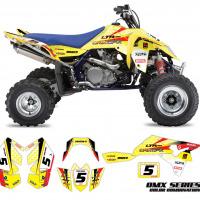 Suzuki ATV Graphics OMX Yellow