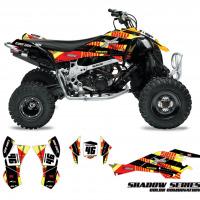 Can Am ATV Graphics Shadow Red
