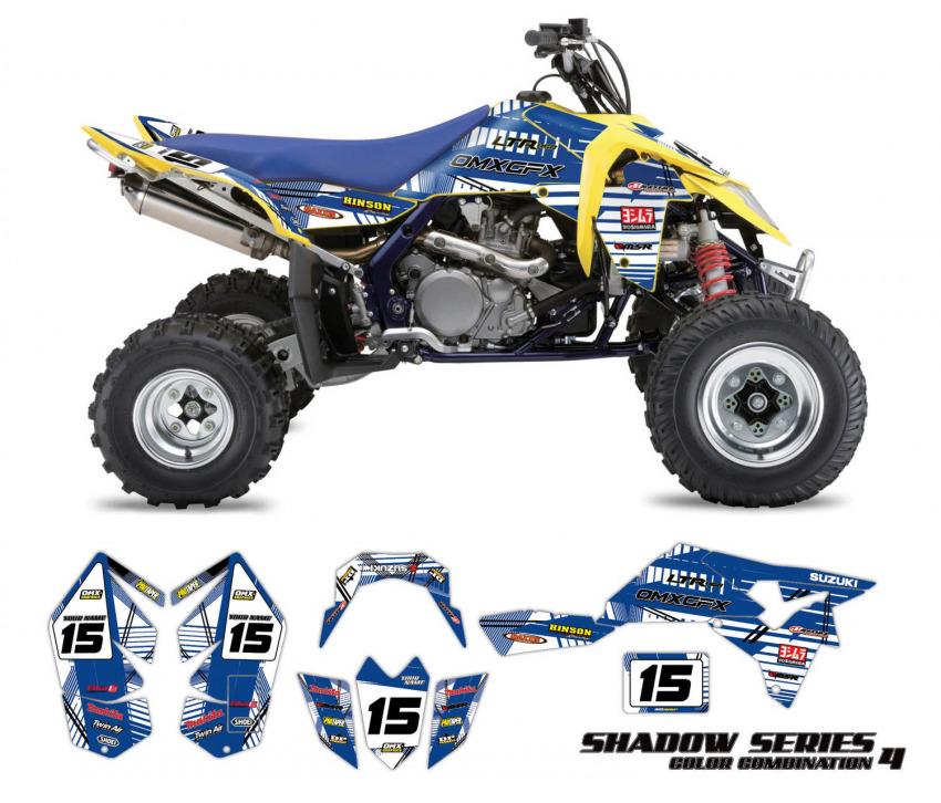 Suzuki ATV Graphics Shadow Blue