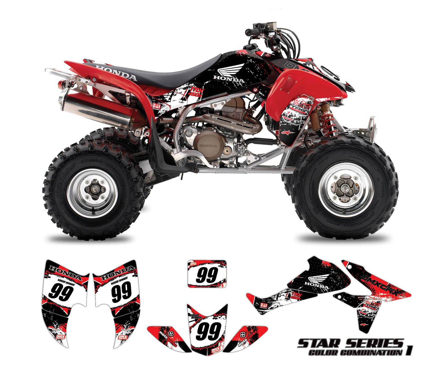 Honda ATV Semi Custom Graphics - Star – OMXGraphics