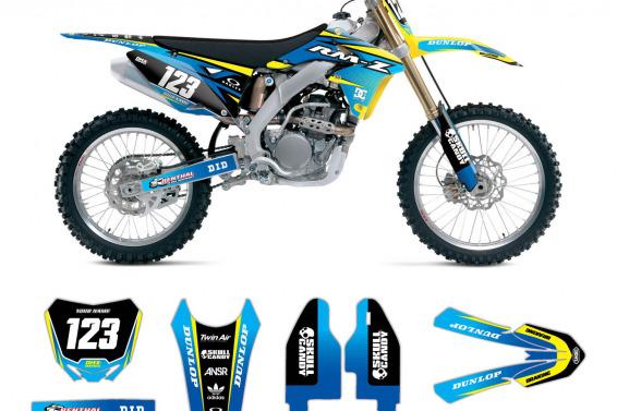 Suzuki Motocross Graphics Force Blue