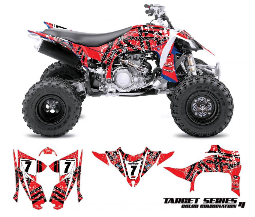 Yamaha ATV Graphics Target Red
