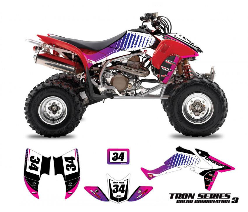 Honda ATV Graphics Tron Purple