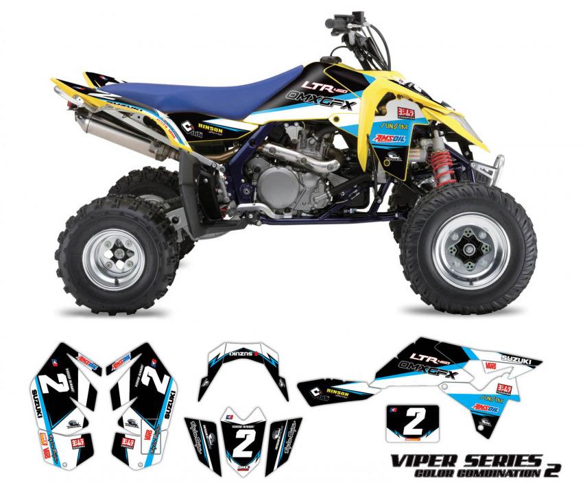 Suzuki ATV Graphics Viper Blue