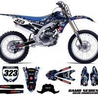 Yamaha Graphics Kit Camo Blue