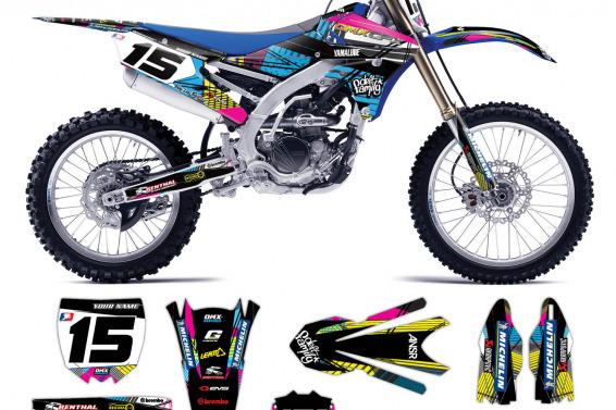 Yamaha Motocross Graphics Shadow Cmyk