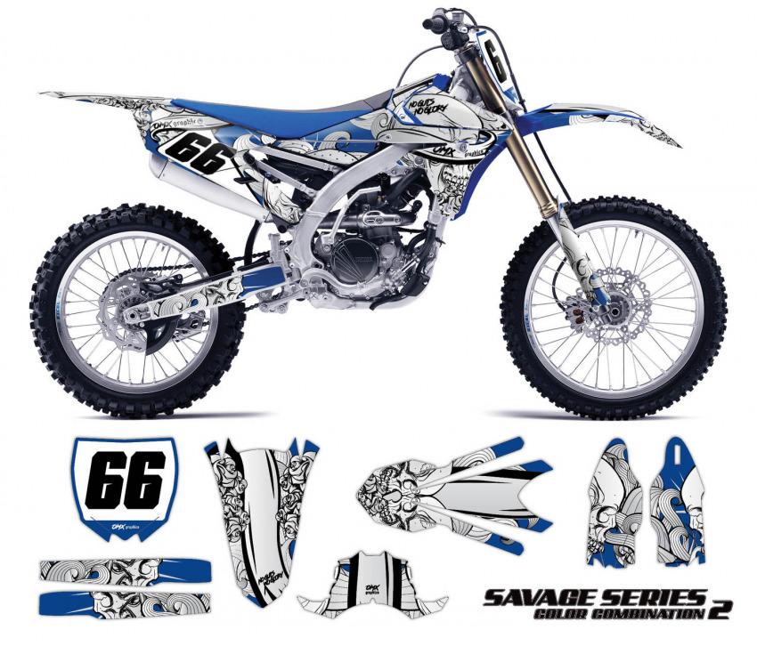 Yamaha Mx Graphics Savage Blue