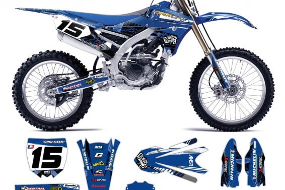 Yamaha Motocross Graphics Shadow Blue