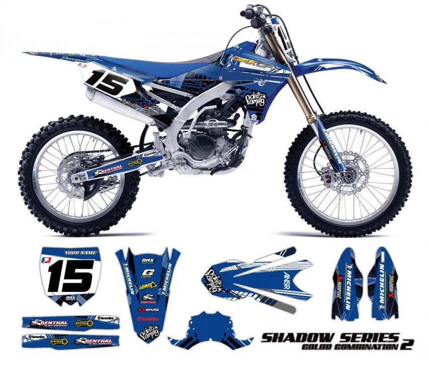 Yamaha Motocross Graphics Shadow Blue