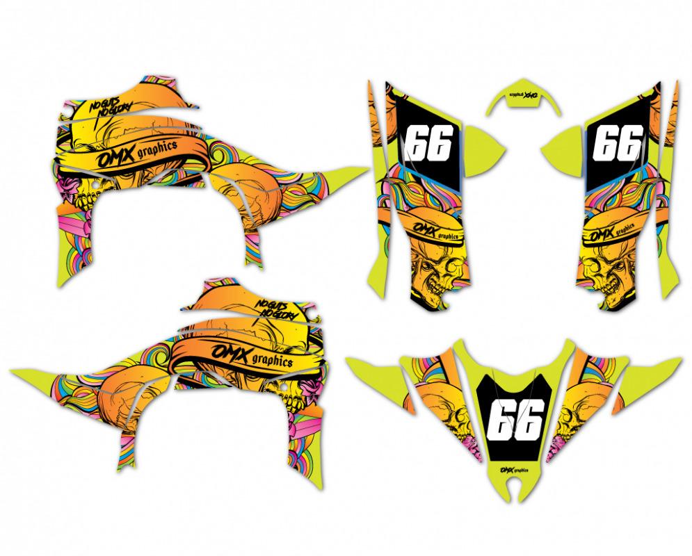 Graphics Kit for Yamaha Quad Savage Cmyk OMXGraphics