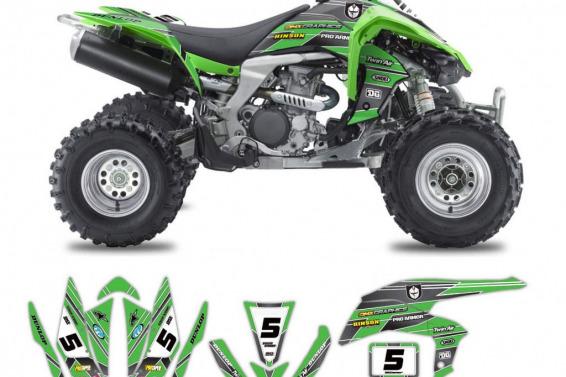 Kawasaki ATV Graphics Lazer