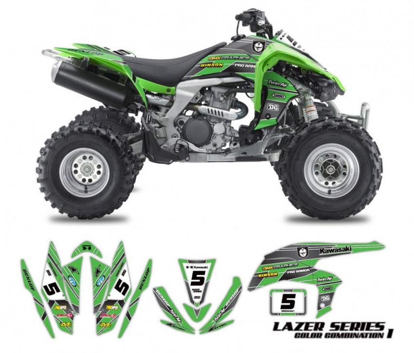 Kawasaki ATV Graphics Lazer