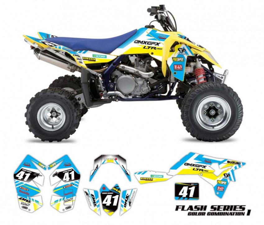 Suzuki ATV Graphics Flash