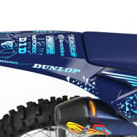 Husqvarna Pulse Blue Graphics Kit Tail