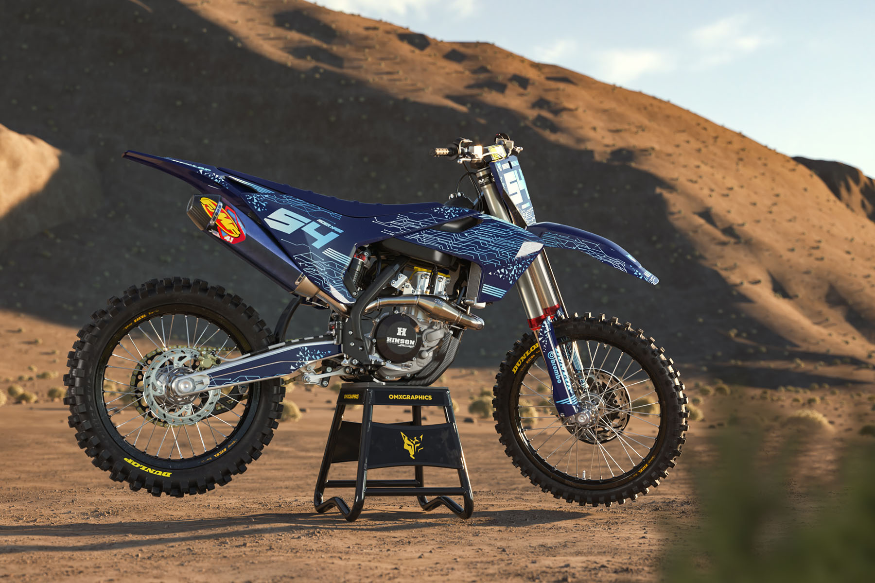 Husqvarna Pulse Blue Graphics Kit Promo