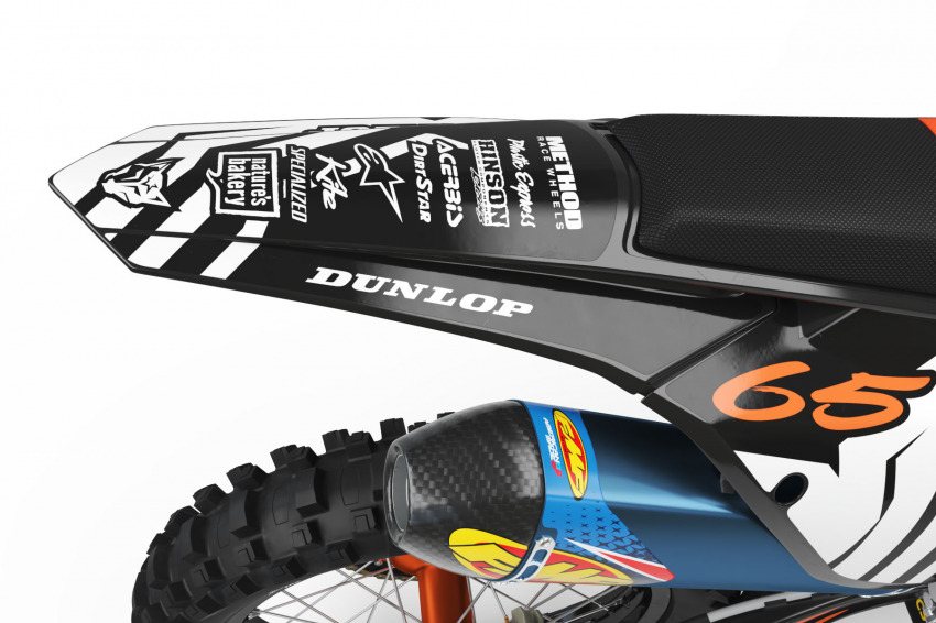 Custom MX Racing Graphics set for KTM - Back