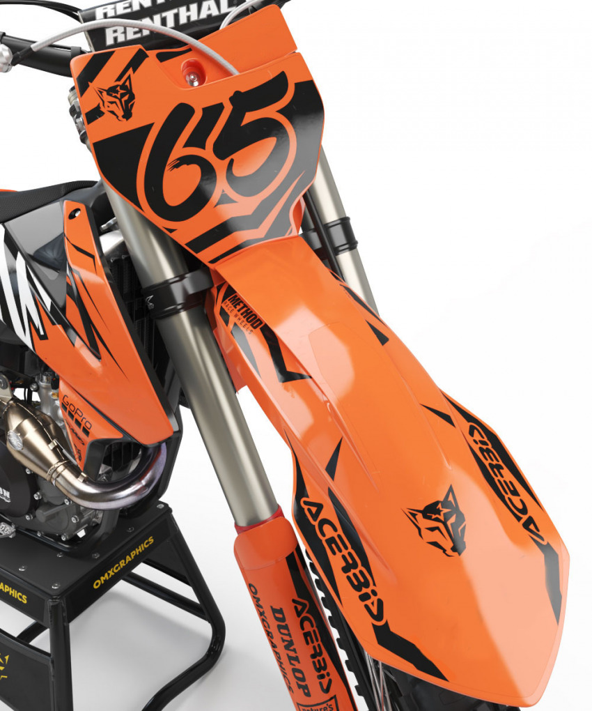 Custom MX Racing Graphics set for KTM - Front