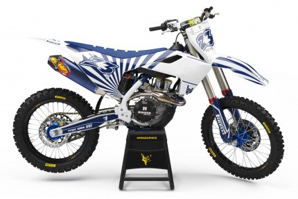 Graphics Kit For Husqvarna 'Crime Blue' – OMXGraphics