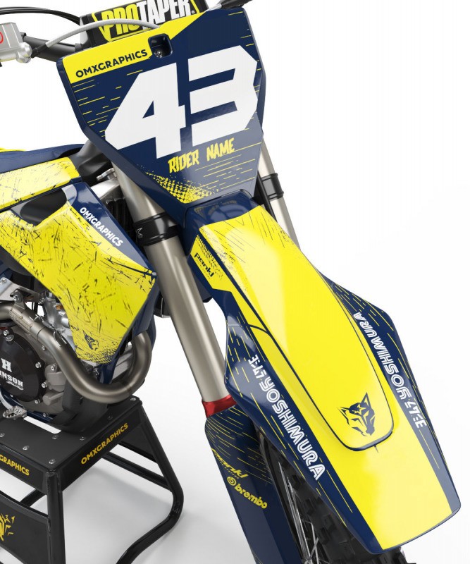 Husqvarna SQUAD Graphics Kit Blue – OMXGraphics