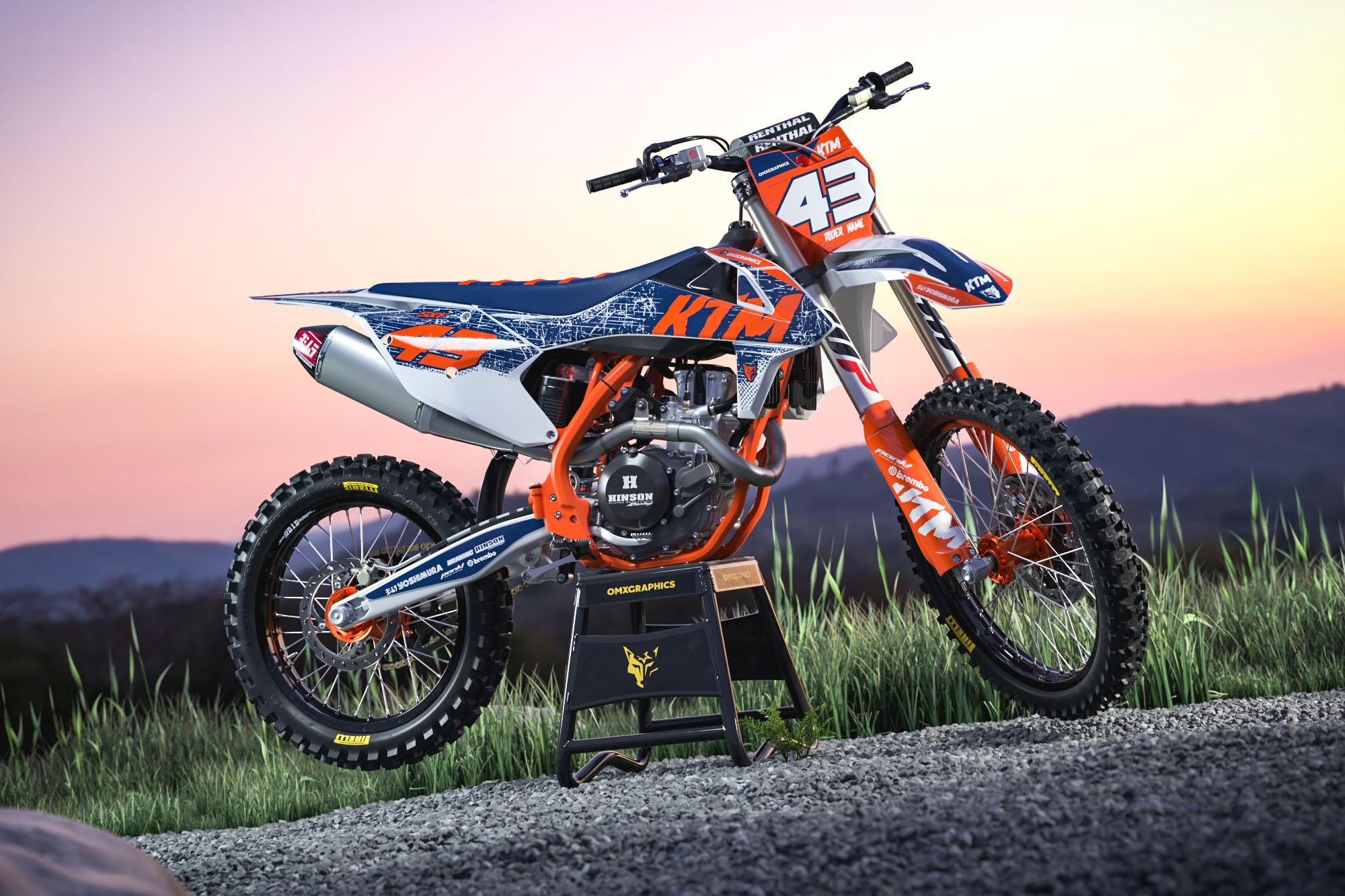 KTM Graphics SQUAD BLUE Kit OMXGraphics