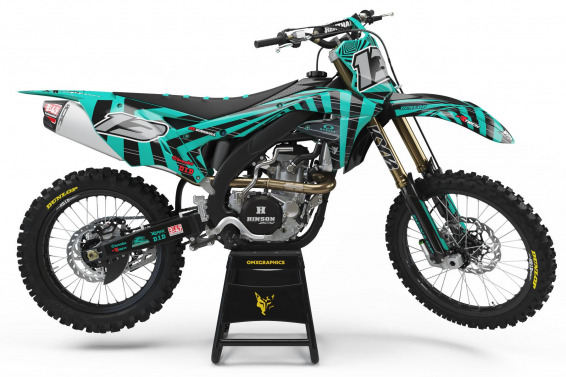 Kawasaki Graphics Kit Blaze Teal