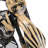 Sand and Black Customizable KTM Graphics set - Back