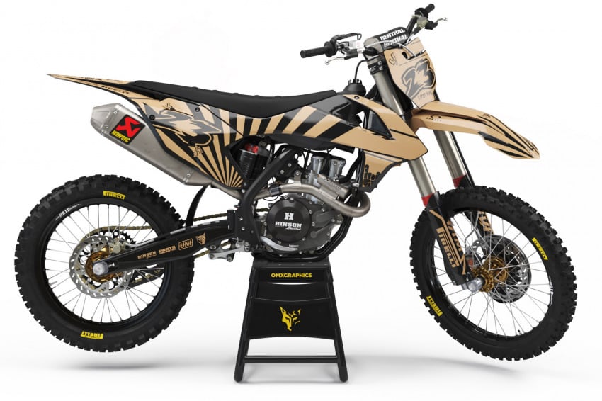 Sand and Black Customizable KTM Graphics set