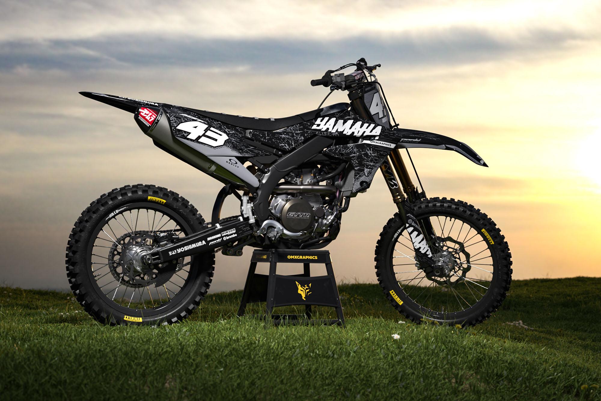 Graphics Kit for Yamaha 'Squad Black' OMXGraphics 21 MIL Thick