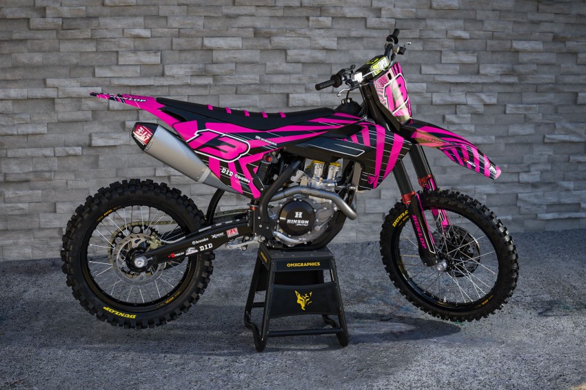 Husqvarna Motocross Graphics Blaze Pink Promo