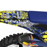 Husqvarna Motocross Graphics Rebel Blue Tail