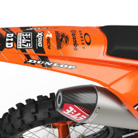 Custom Orange and Black KTM Stickers kit - Back