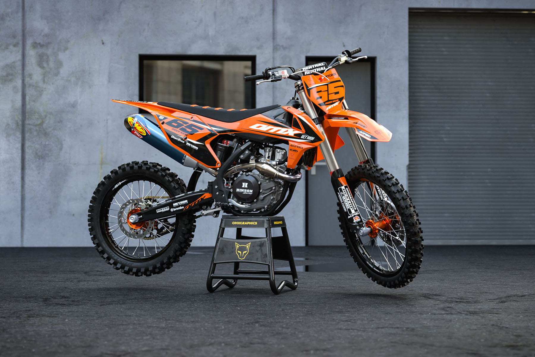 Orange and Black Custom Stickers set for KTM - Promo