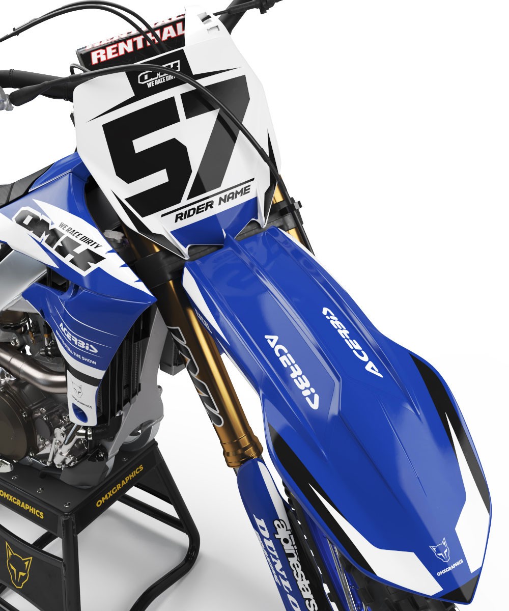 Danger UK MX Upper Fork Graphics Decals – Yamaha Racing YZ YZF WRF Stickers