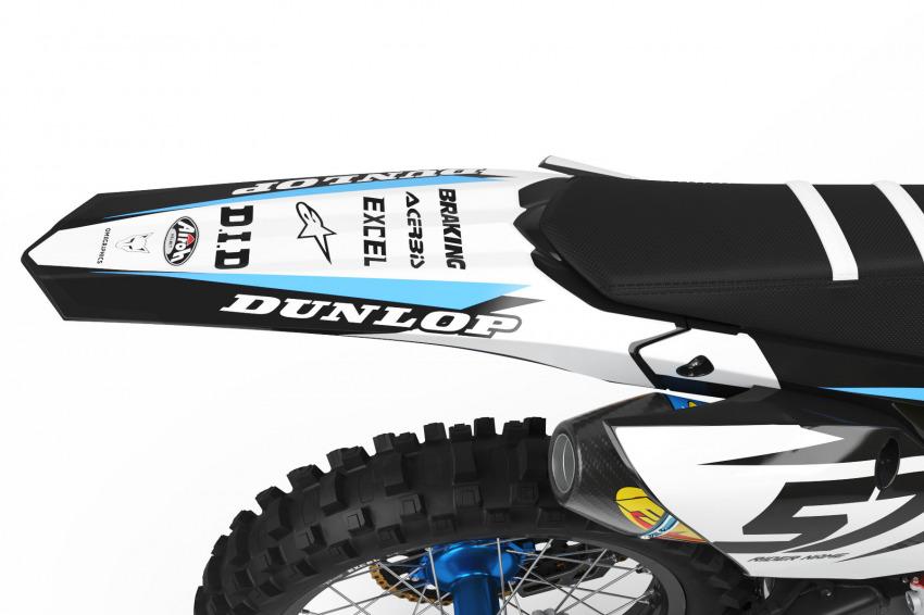 Honda Dirt Bike Graphics Kit Dazzle Tail