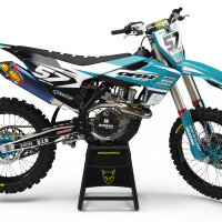 Husqvarna Graphics Kit Dazzle Teal