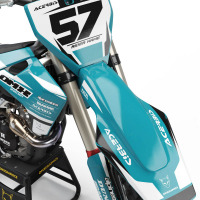 Husqvarna Graphics Kit Dazzle Teal Front