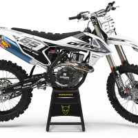 KTM graphics kit for White Plastics