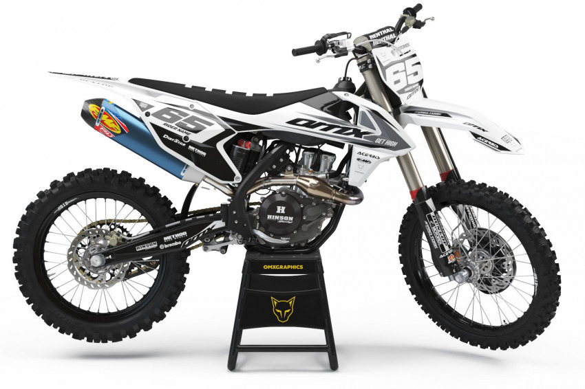 KTM graphics kit for White Plastics