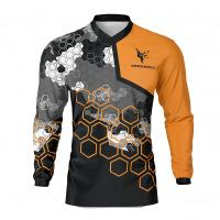 Element orange grey mx jersey front