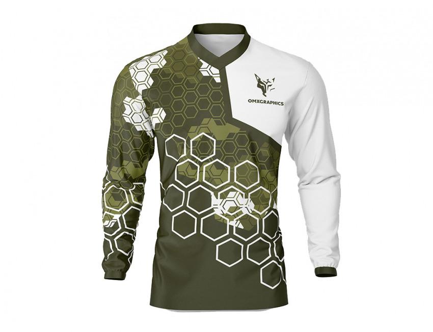 Element camo white mx jersey front