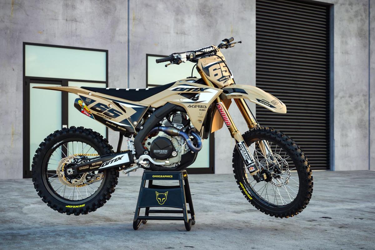 Dirt Bike Graphics Kit For Honda - ATTACK Sand – OMXGraphics