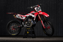 Honda Mx Graphics Dazzle Red Promo