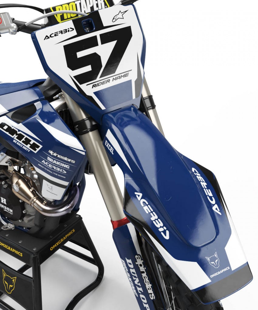 Husqvarna Dirt Bike Graphics Kit Dazzle Front