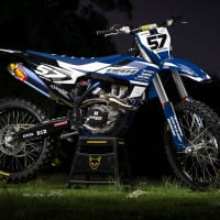 Husqvarna Dirt Bike Graphics Kit Dazzle Promo